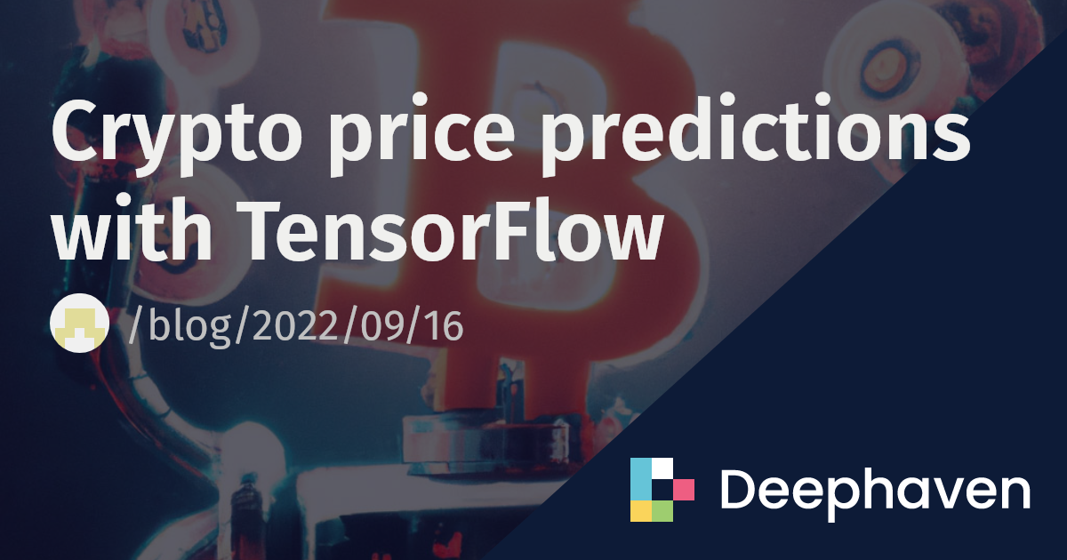 crypto price predictor tensorflow